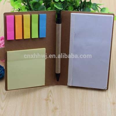 recycled Kraft Paper cover notebook with pen