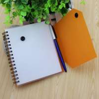 promotion recycled pvc notebook with pen